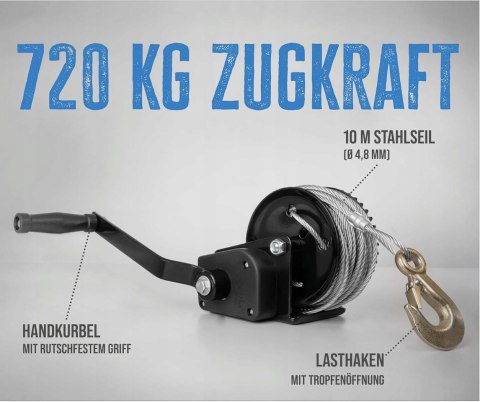 Wciągarka ręczna Gude 720kg 20m