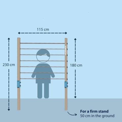 Drążek Gimnastyczny Wielofunkcyjny Hudora 115 cm
