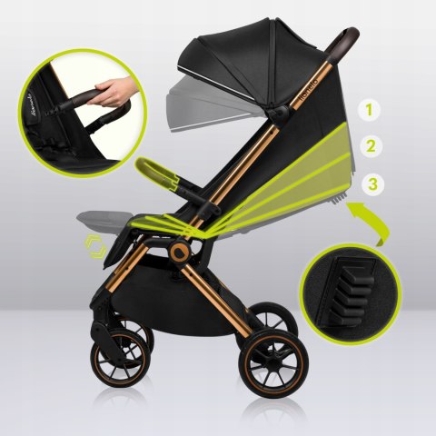 Wózek spacerowy do 22kg DUŻE KOŁA Lionelo Cloe