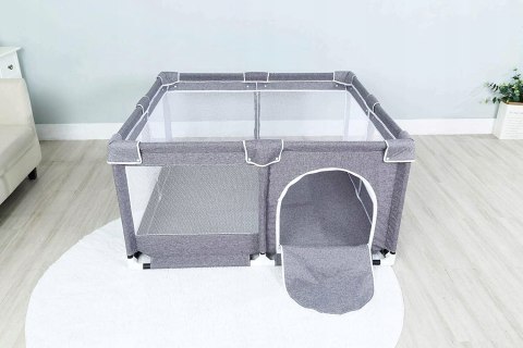 Kojec dla dzieci Star Ibaby Oxford XL szary