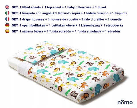 Niimo komplet 3+1 do łóżeczka dostawnego Next2Me