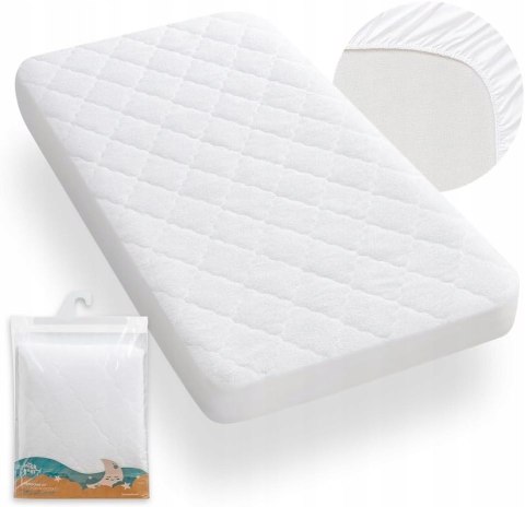 Ochraniacz na materac Frotte 60 x 120 cm biały