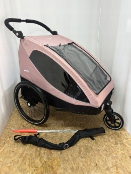 Hauck Przyczepa rowerowa 2w1 Buggy DRYK DUO rose