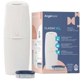 ANGELCARE Classic XL Kosz na zużyte pieluchy Biały + wkład