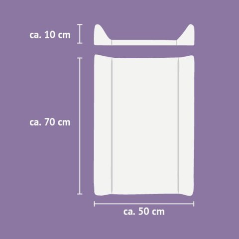 Przewijak miękki Traumeland 50 x 70 cm biały