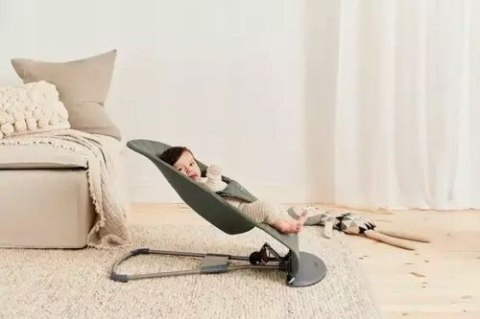 BABYBJORN - leżaczek BLISS Woven-Ciemnozielony