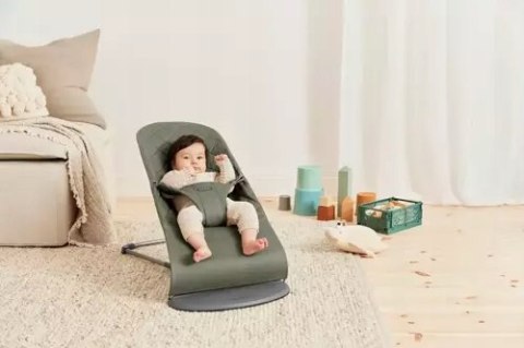 BABYBJORN - leżaczek BLISS Woven-Ciemnozielony