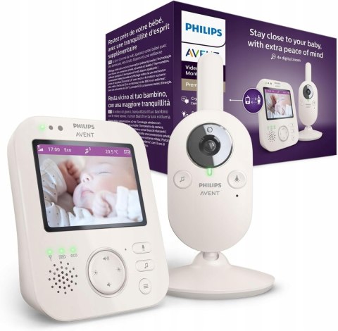 Philips Avent Niania elektroniczna video kołysanki lampka SCD891/26