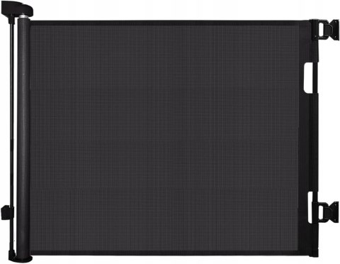 Rozkładana bramka Zabezpieczająca czarna 0-140 cm