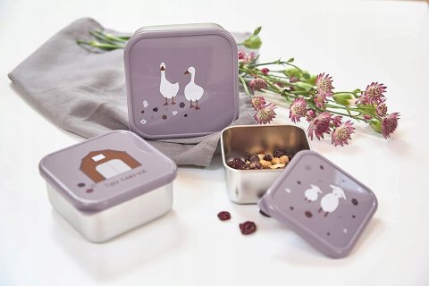 Lassig Lunchbox śniadaniówka gąski 3szt.