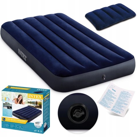 Materac jednoosobowy Intex 191 x 99 x 25 cm niebieski