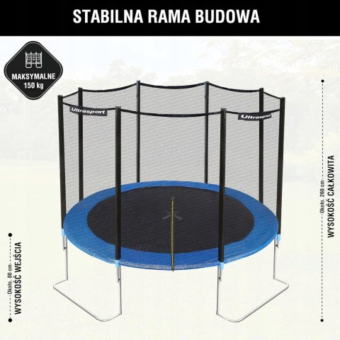 Ultrasport 366 cm FT12 Duża XXL Trampolina ogrodowa