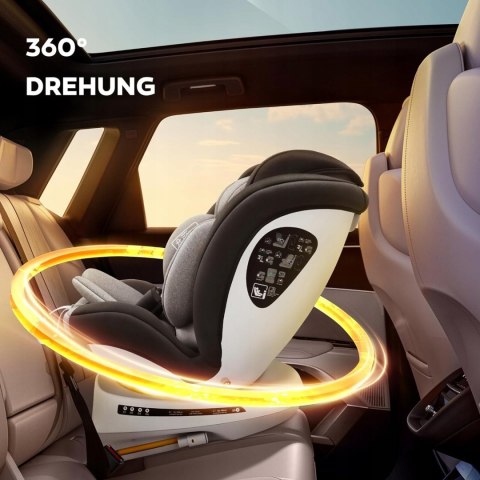 Fotelik Miophy I-Size ISOFIX 360, Groupa 0+/1/2/3 grey