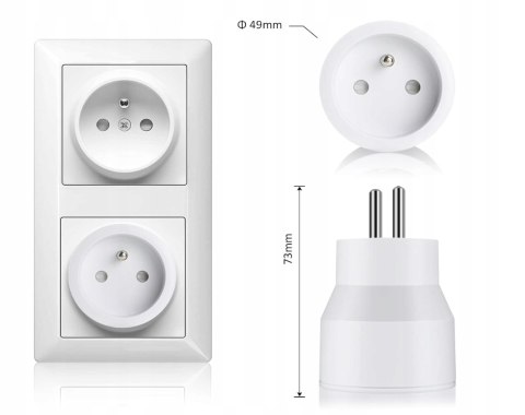 2 szt. Inteligentna wtyczka Wi-Fi 10A SURNICE