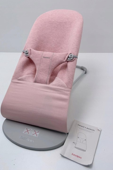 BABYBJORN - leżaczek BLISS 3D Jersey - Jasny Róż