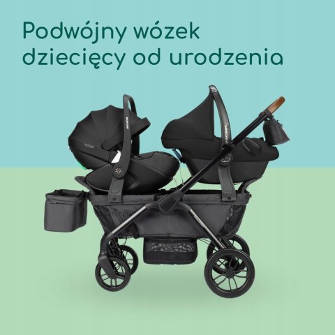 Bebeconfort Helios, Bliźniaczy wózek spacerowy od urodzenia, 0-4 lata 0-22