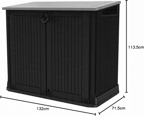 Keter Black Store It Out Midi, 132 x 71 x 113 cm
