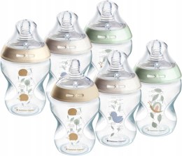 Tommee Tippee Closer to Nature Butelki 0m+ 6szt