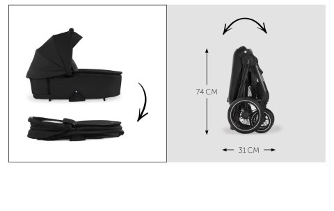 Wózek spacerowy hauck 2w1 z gumowymi oponami Walk N Care Set do 22 kg