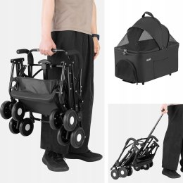 BAKAJI Wózek dla zwierząt domowych 2 w 1