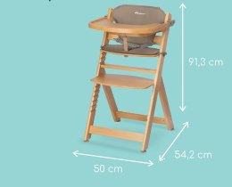 Bebeconfort Timba wysokie krzesełko z poduszką drewno naturalne + beż
