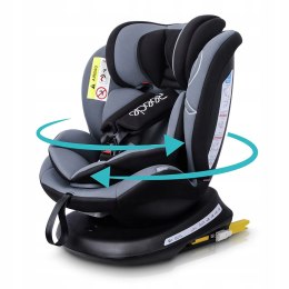 Fotelik Reecle ISOFIX 360, Groupa 0+/1/2/3 black