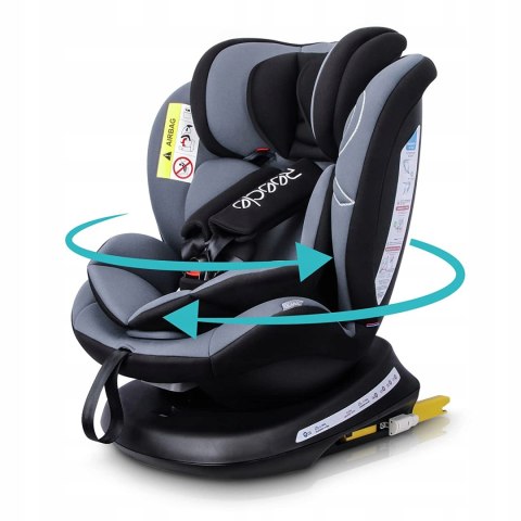 Fotelik Reecle ISOFIX 360, Groupa 0+/1/2/3 black