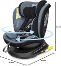 Fotelik Reecle ISOFIX 360, Groupa 0+/1/2/3 black