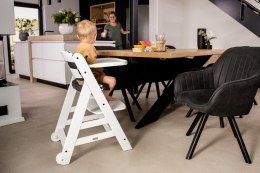 HAUCK Beta+ Drewniane krzesełko do karmienia 6m+ do 90 kg białe