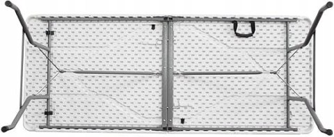 Stół turystyczny Gardenia 70 x 180 x 74 cm biały