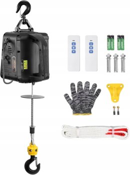 VEVOR Wciągarka Elektryczna 2w1 500kg 1500W Podnośnik Linowy Pilot