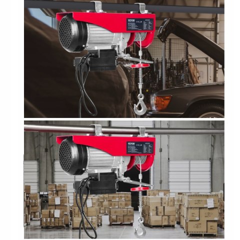 VEVOR wyciągarka wciągarka elektryczna 300-600kg 1150W z pilotem