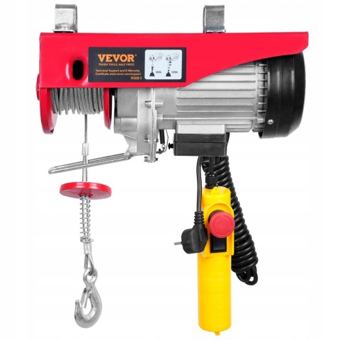 VEVOR wyciągarka wciągarka elektryczna 300-600kg 1150W z pilotem