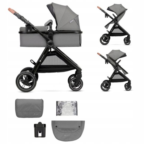 Wózek dziecięcy wielofunkcyjny Kinderkraft ESME 3w1 szary