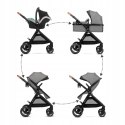 Wózek dziecięcy wielofunkcyjny Kinderkraft ESME 3w1 szary
