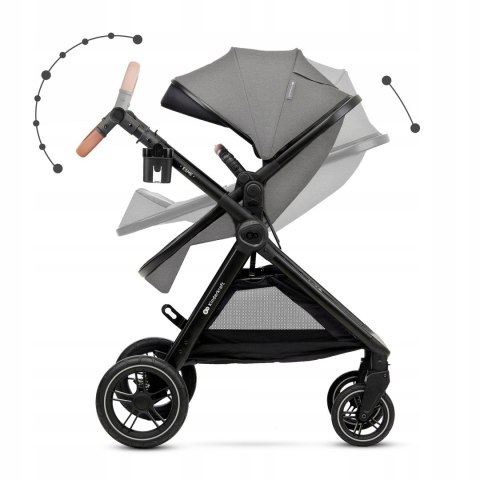 Wózek dziecięcy wielofunkcyjny Kinderkraft ESME 3w1 szary