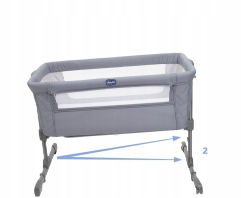 Chicco next2me Essential łóżeczko do 9kg grey