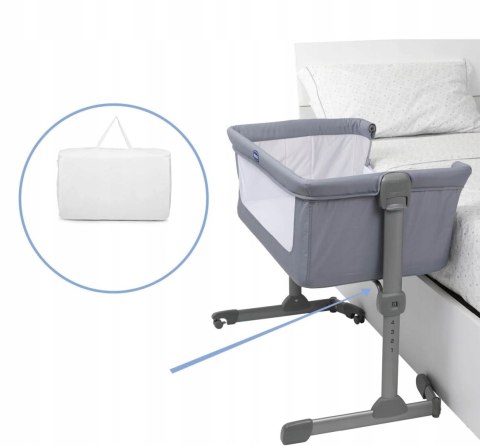 Chicco next2me Essential łóżeczko do 9kg grey