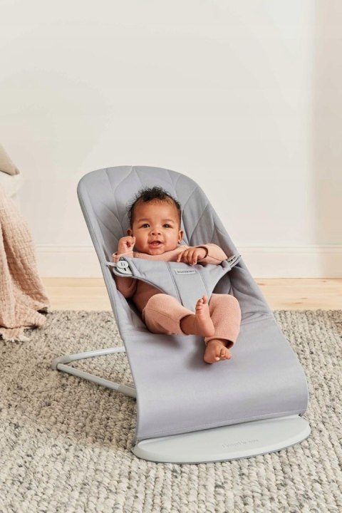 Leżaczek BabyBjörn Bliss szary Petal quilt