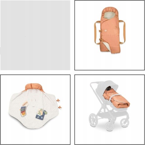 Miękka Gondola Śpiworek 3w1 Carry N Play Dots Cork