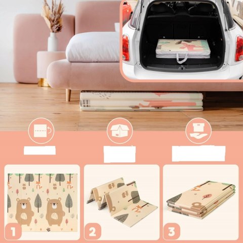 Sweety Fox Play mat składana mata do raczkowania 150x180cm